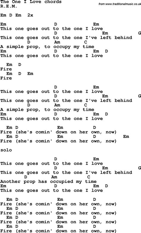 the one i love lyrics|rem the one i love lyrics meaning.